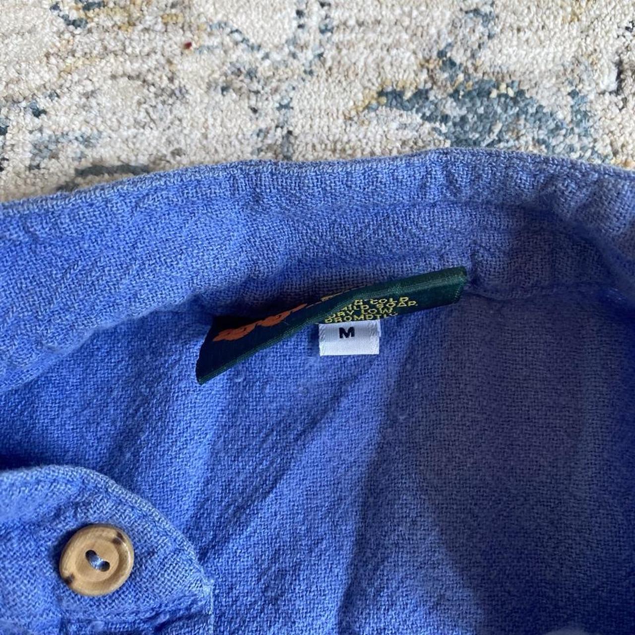 Vintage Cotton Palm "Key West" Crinkle Cotton Pullover Shirt