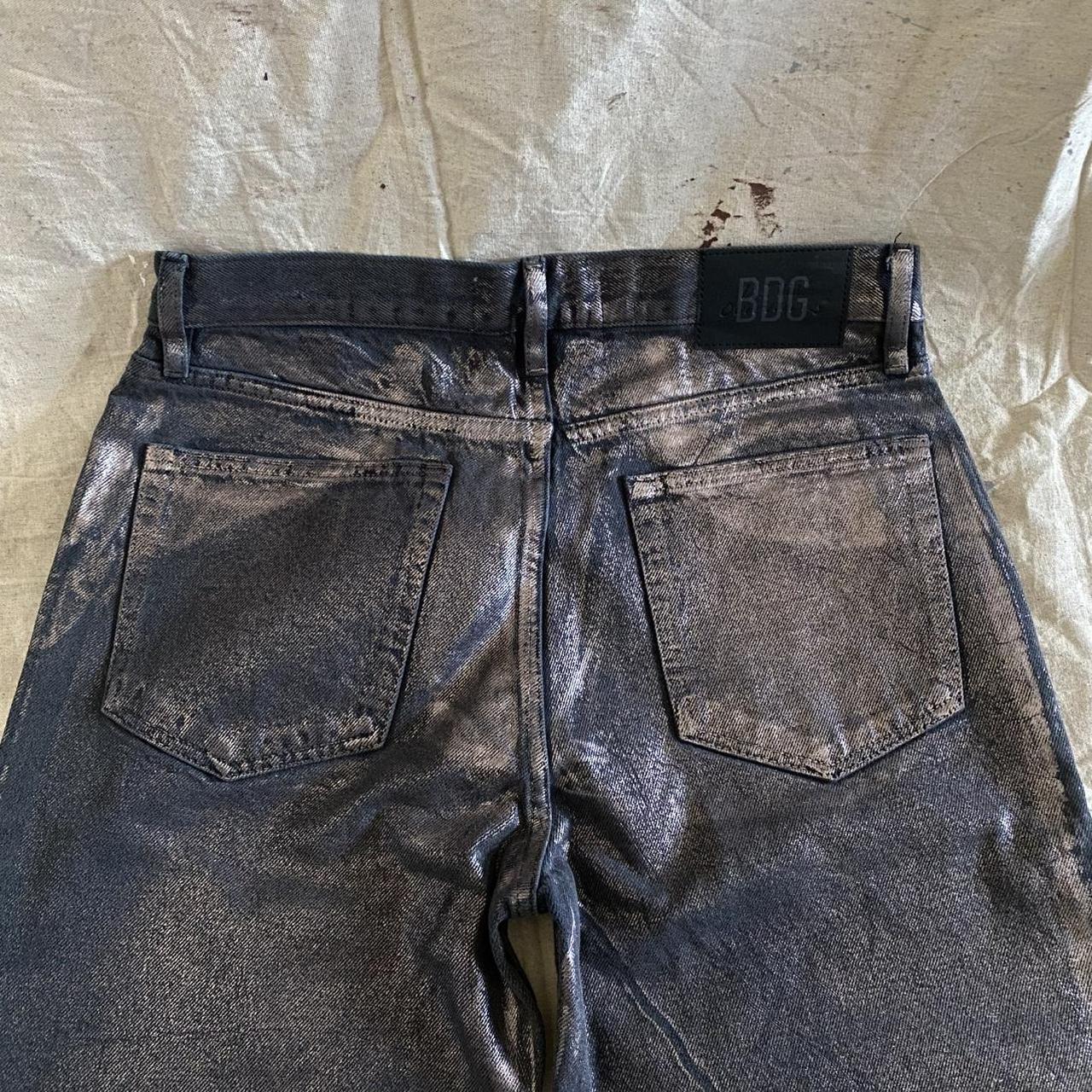 Men's BDG Metallic Silver Coated Slim Fit Jeans Men's 32