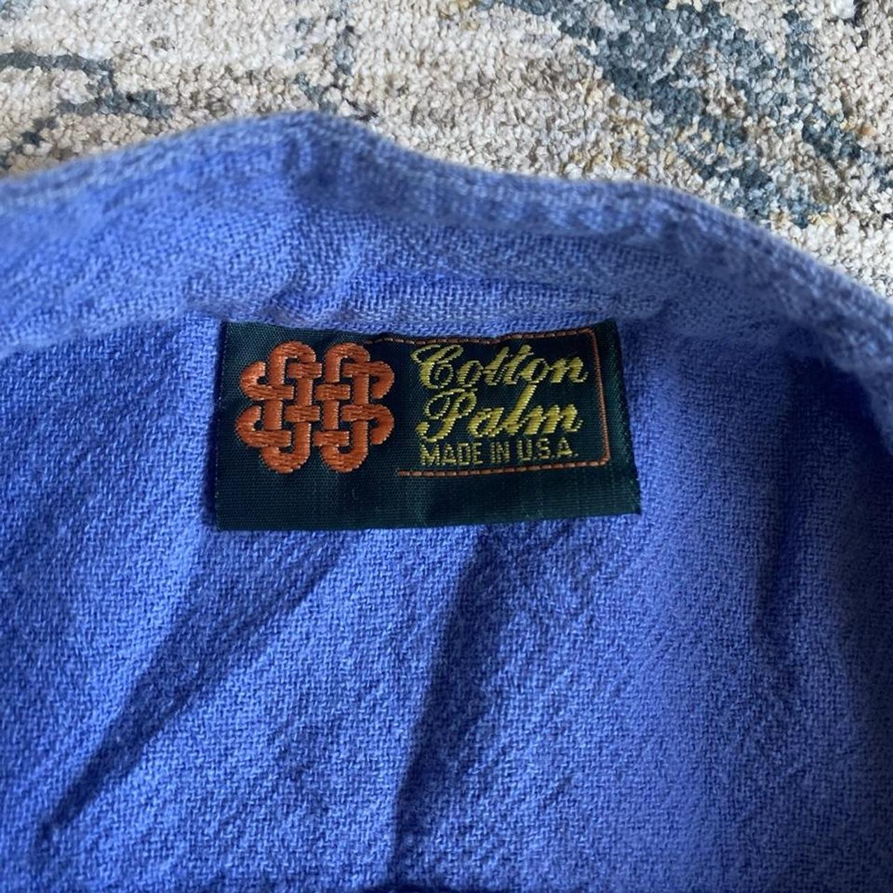Vintage Cotton Palm "Key West" Crinkle Cotton Pullover Shirt