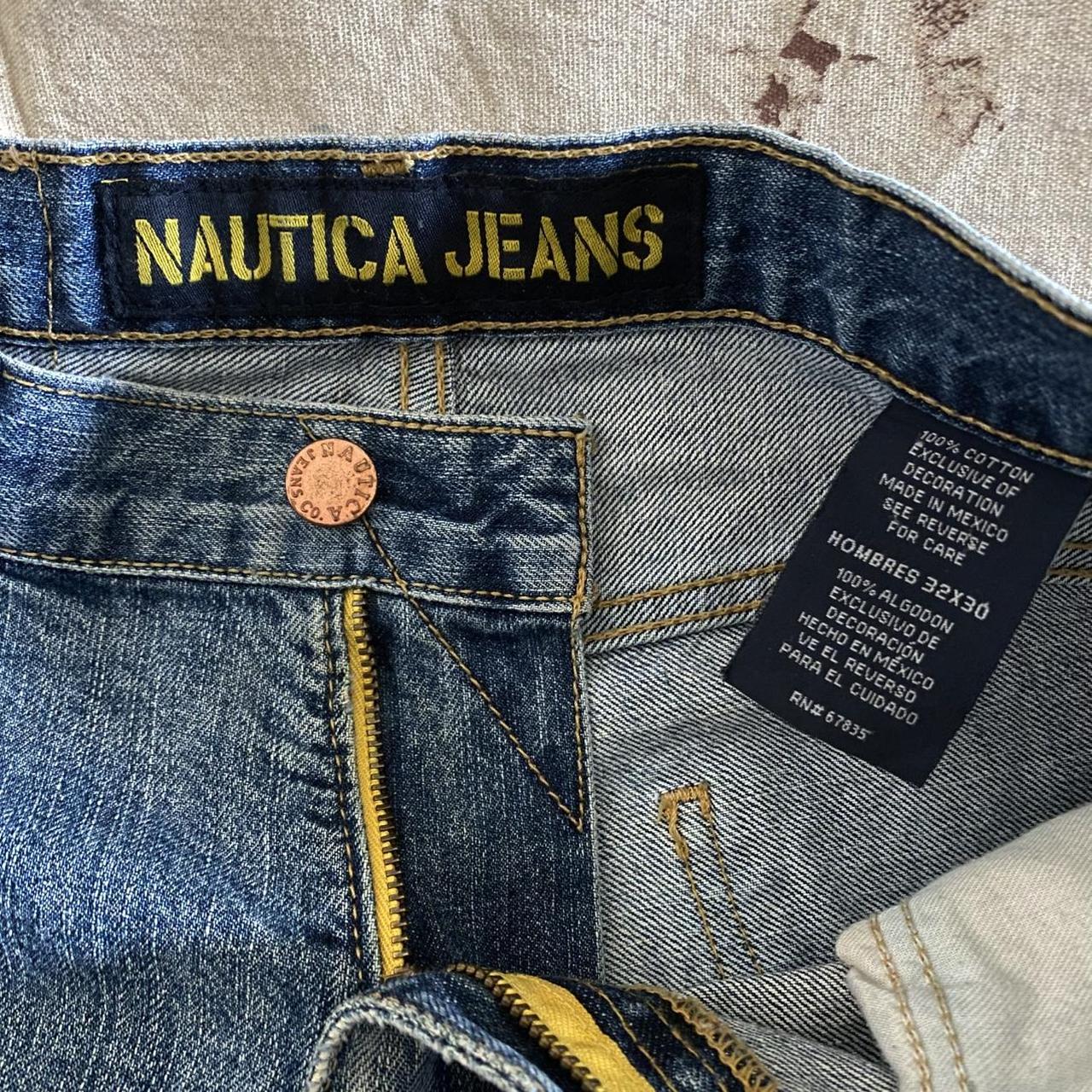Vintage Nautica Jeans Co. Distressed Straight-Leg Jeans Men's 32x30