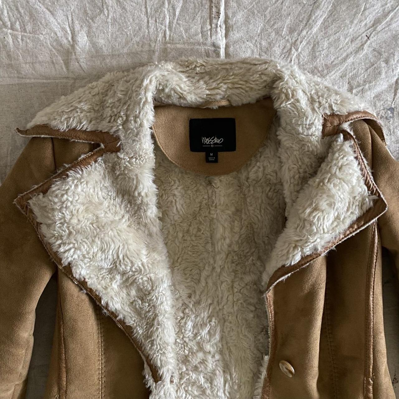 Women's Vintage Mossimo Faux Suede & Shearling "Penny Lane" Coat size M