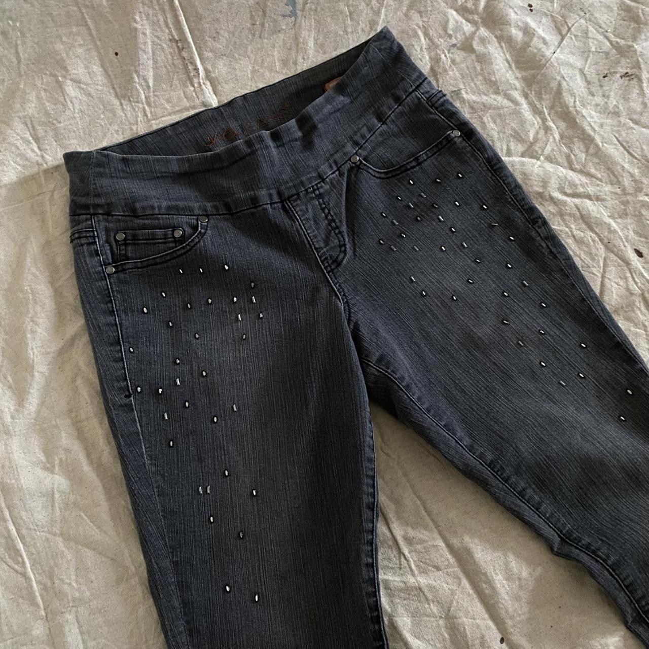 Original Jag Jeans High-Rise Skinny Pull-On Studded Jeans