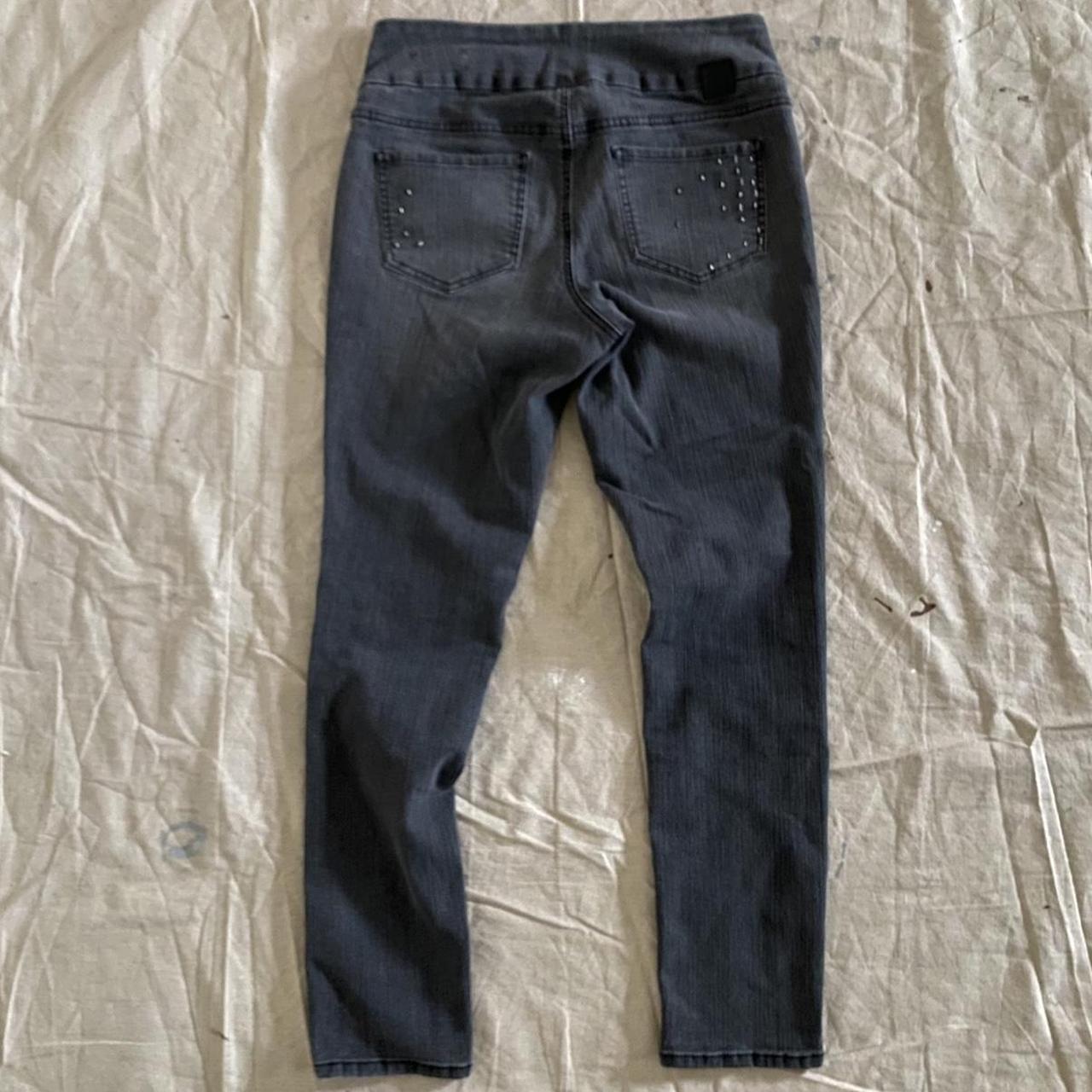 Original Jag Jeans High-Rise Skinny Pull-On Studded Jeans