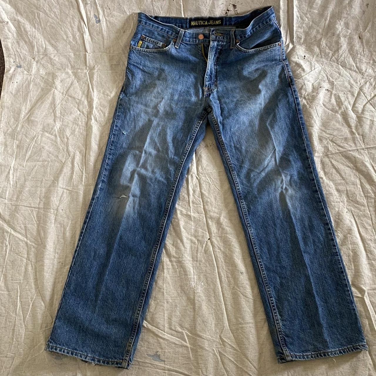 Vintage Nautica Jeans Co. Distressed Straight-Leg Jeans Men's 32x30