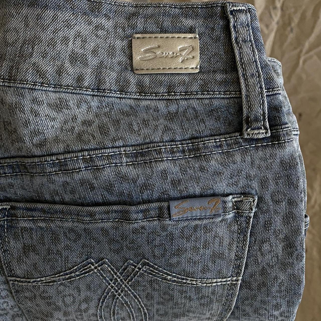 Women's Seven7 Leopard Print "Tummyless" Bermuda Denim Shorts