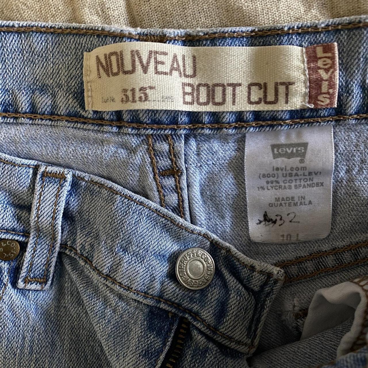 Vintage Levi's 315 Nouveau Bootcut Jeans / Archive Light Wash Denim