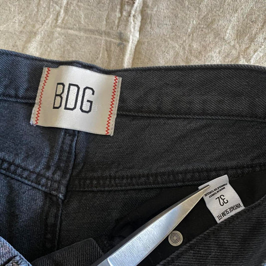 Men's BDG Metallic Silver Coated Slim Fit Jeans Men's 32