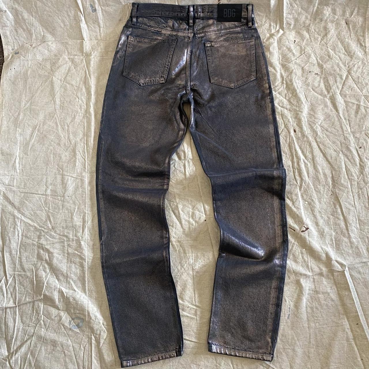 Men's BDG Metallic Silver Coated Slim Fit Jeans Men's 32