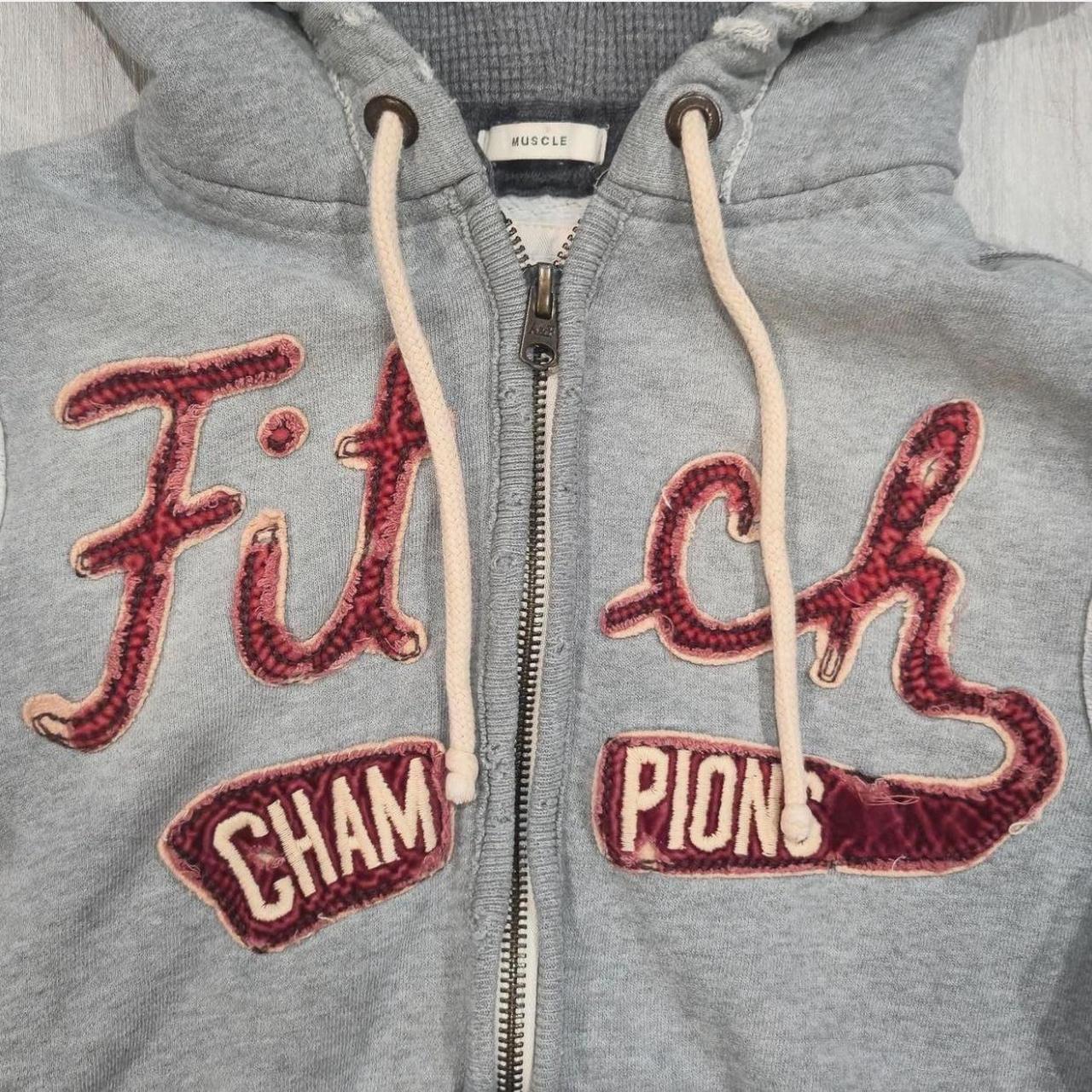 Men's Abercrombie & Fitch Vintage Y2K Zip-Up Graphic Hoodie