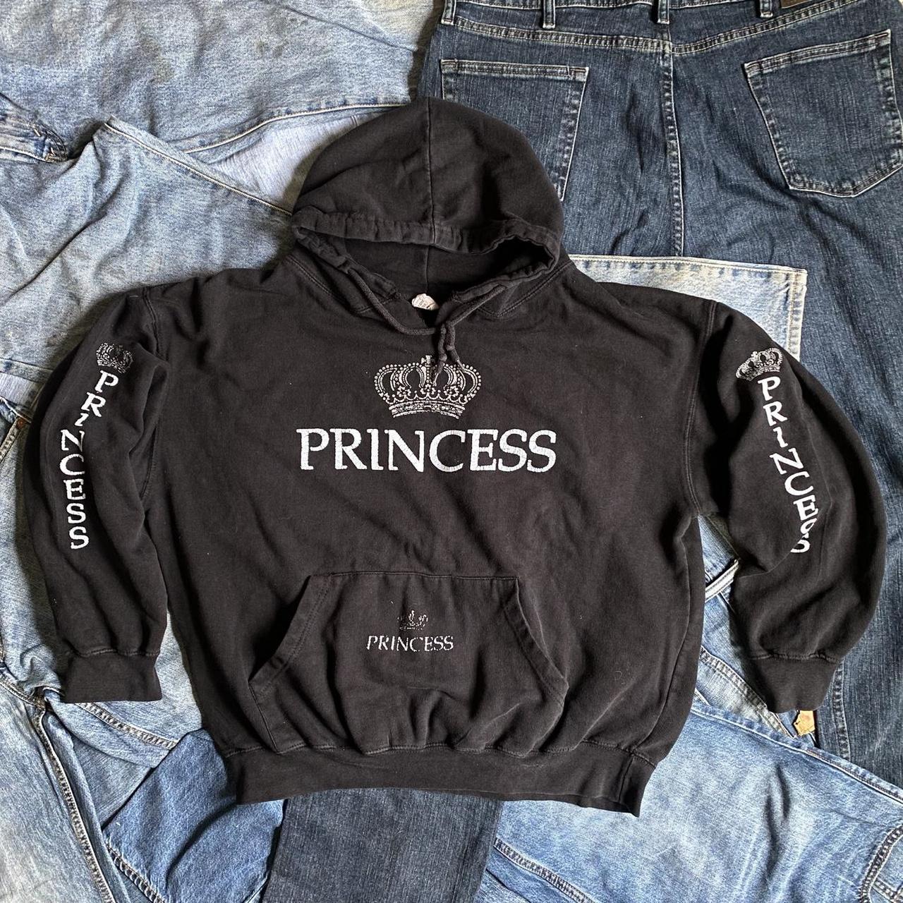 Vintage Dodger "Princess" Rhinestone Crown Pullover Hoodie