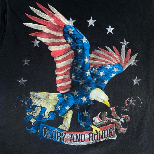 Vintage Faded Glory "Glory and Honor" Patriotic Eagle Tank Top
